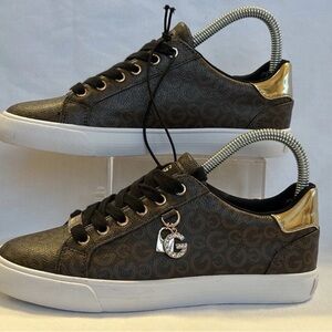 Guess Black and Gold Women's Sneakers